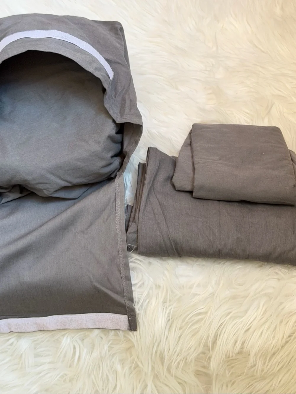 Mainstays Gray Cotton Blend Sheet Set - Solid Gray